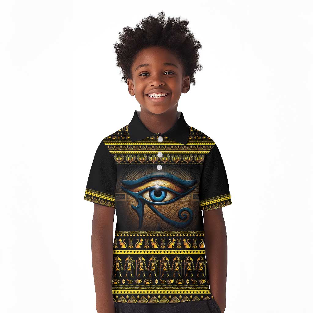 Ancient Egypt Eye Of Ra Kid Polo Shirt Sun To The Egyptians