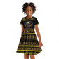 Ancient Egypt Eye Of Ra Kid Short Sleeve Dress Sun To The Egyptians