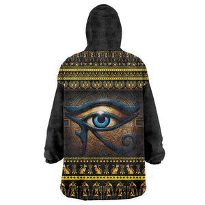 Ancient Egypt Eye Of Ra Kid Wearable Blanket Hoodie Sun To The Egyptians