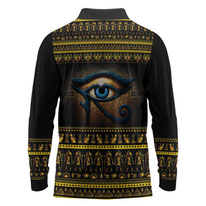 Ancient Egypt Eye Of Ra Long Sleeve Polo Shirt Sun To The Egyptians