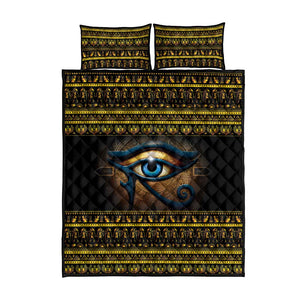 Ancient Egypt Eye Of Ra Quilt Bed Set Sun To The Egyptians