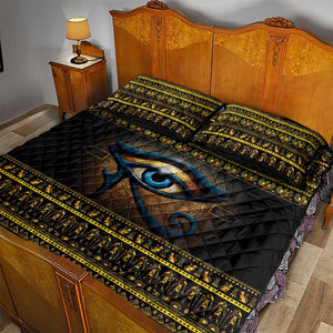 Ancient Egypt Eye Of Ra Quilt Bed Set Sun To The Egyptians