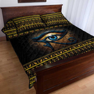 Ancient Egypt Eye Of Ra Quilt Bed Set Sun To The Egyptians