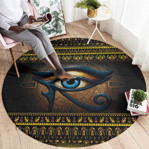 Ancient Egypt Eye Of Ra Round Carpet Sun To The Egyptians