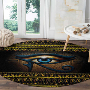 Ancient Egypt Eye Of Ra Round Carpet Sun To The Egyptians