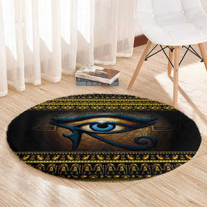 Ancient Egypt Eye Of Ra Round Carpet Sun To The Egyptians