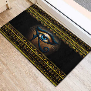 Ancient Egypt Eye Of Ra Rubber Doormat Sun To The Egyptians