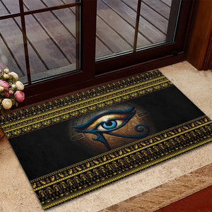 Ancient Egypt Eye Of Ra Rubber Doormat Sun To The Egyptians