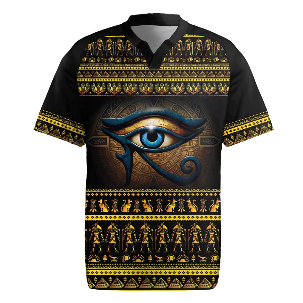 Ancient Egypt Eye Of Ra Rugby Jersey Sun To The Egyptians