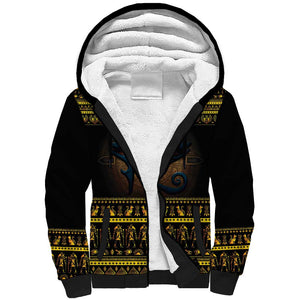 Ancient Egypt Eye Of Ra Sherpa Hoodie Sun To The Egyptians