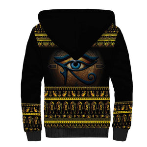 Ancient Egypt Eye Of Ra Sherpa Hoodie Sun To The Egyptians