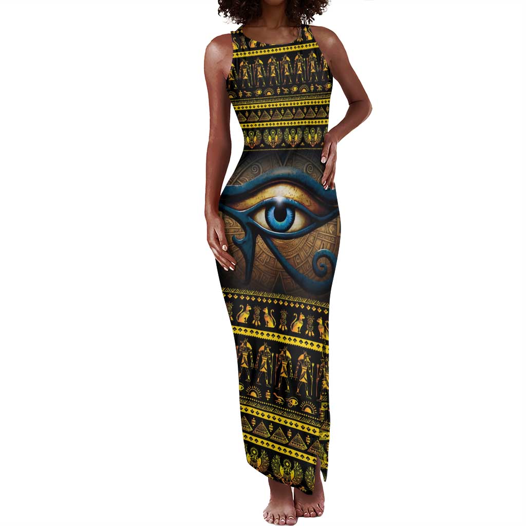 Ancient Egypt Eye Of Ra Tank Maxi Dress Sun To The Egyptians