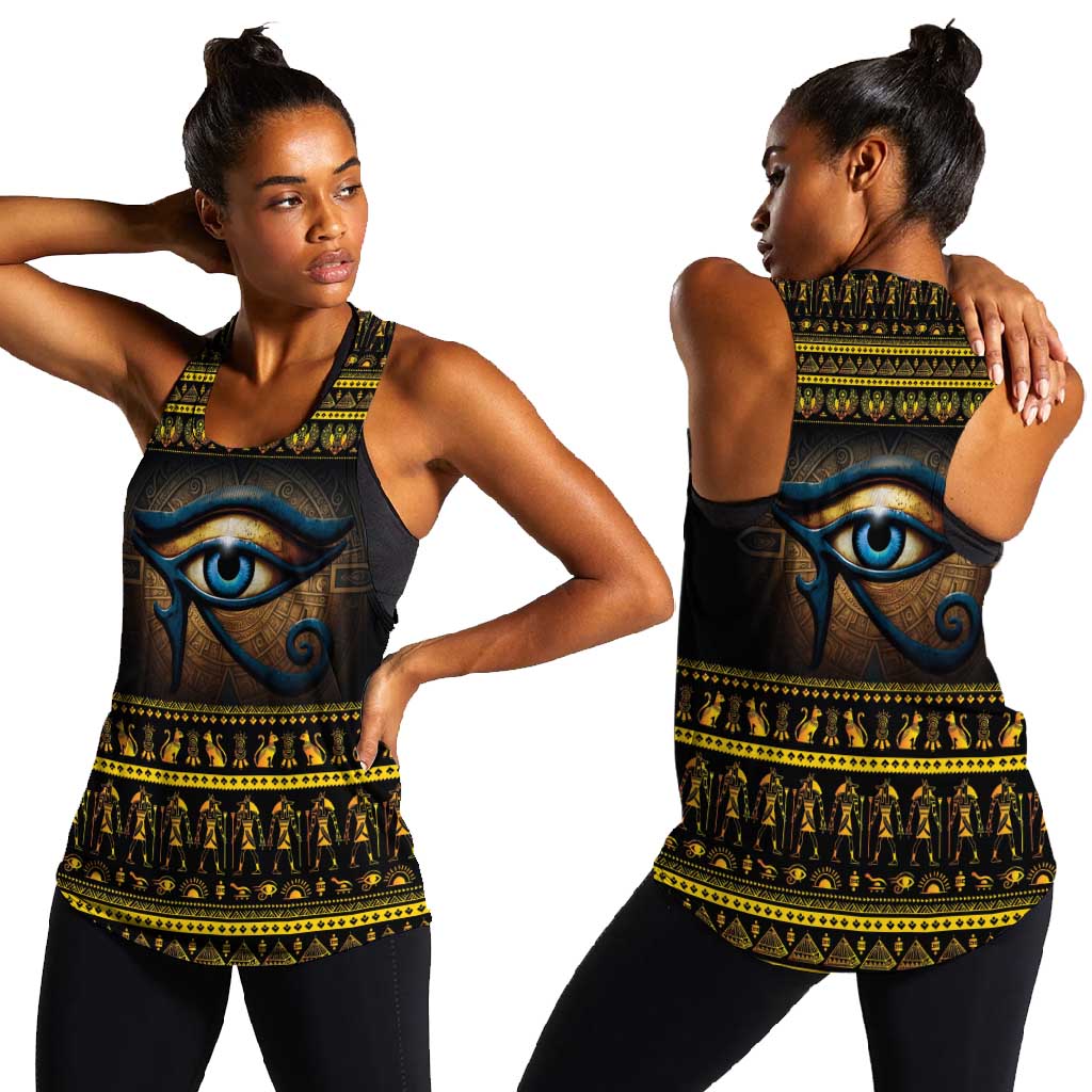 Ancient Egypt Eye Of Ra Women Racerback Tank Sun To The Egyptians