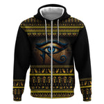 Ancient Egypt Eye Of Ra Zip Hoodie Sun To The Egyptians