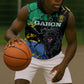 Personalized Gabon Black Panther Sleeveless Zip Hoodie Gabonese Map Grunge Style - African Pride