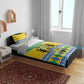 Afro Gabon Christmas Bedding Set Joyeux Noel Coat Of Arms - African Pattern