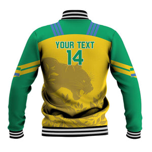 Personalized Gabon Football Baseball Jacket Allez Les Pantheres