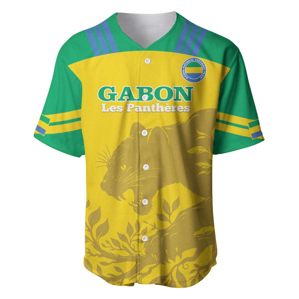 Personalized Gabon Football Baseball Jersey Allez Les Pantheres