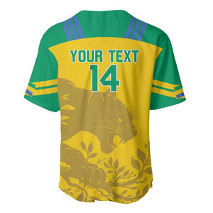 Personalized Gabon Football Baseball Jersey Allez Les Pantheres