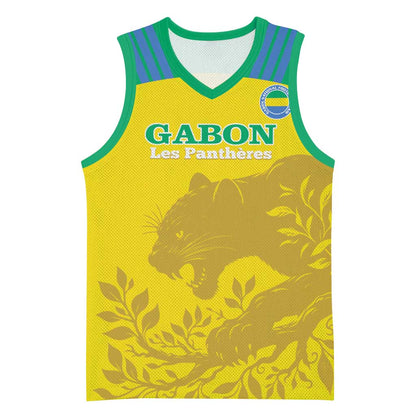 Personalized Gabon Football Basketball Jersey Allez Les Pantheres LT14