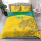 Personalized Gabon Football Bedding Set Allez Les Pantheres