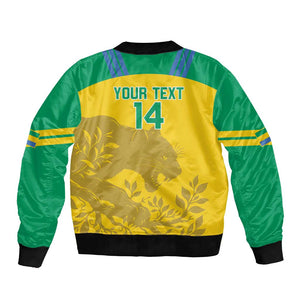 Personalized Gabon Football Bomber Jacket Allez Les Pantheres