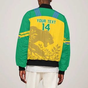 Personalized Gabon Football Bomber Jacket Allez Les Pantheres