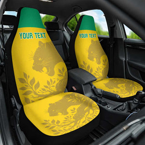 Personalized Gabon Football Car Seat Cover Allez Les Pantheres