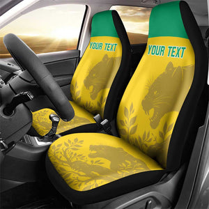 Personalized Gabon Football Car Seat Cover Allez Les Pantheres