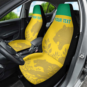 Personalized Gabon Football Car Seat Cover Allez Les Pantheres