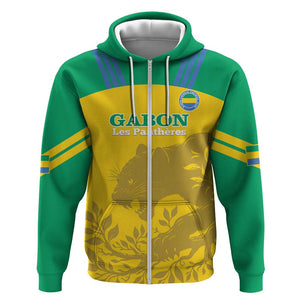 Personalized Gabon Football Hoodie Allez Les Pantheres