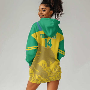 Personalized Gabon Football Hoodie Dress Allez Les Pantheres