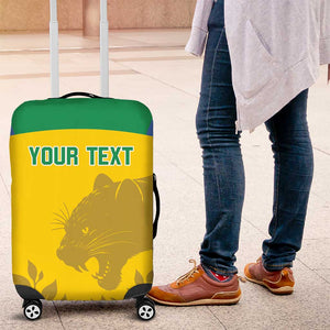 Personalized Gabon Football Luggage Cover Allez Les Pantheres