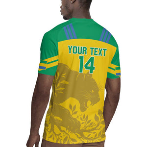 Personalized Gabon Football Rugby Jersey Allez Les Pantheres