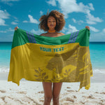 Personalized Gabon Football Sarong Allez Les Pantheres