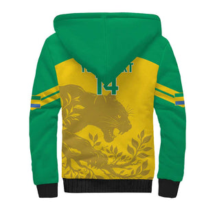 Personalized Gabon Football Sherpa Hoodie Allez Les Pantheres