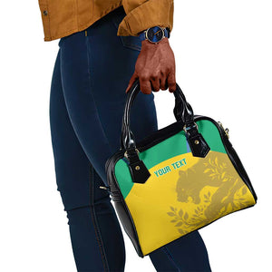 Personalized Gabon Football Shoulder Handbag Allez Les Pantheres