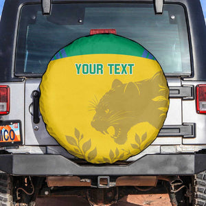 Personalized Gabon Football Spare Tire Cover Allez Les Pantheres