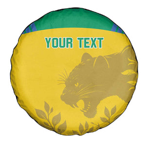 Personalized Gabon Football Spare Tire Cover Allez Les Pantheres