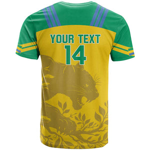 Personalized Gabon Football T shirt Allez Les Pantheres