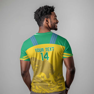 Personalized Gabon Football T shirt Allez Les Pantheres