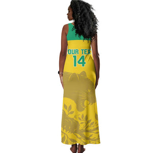 Personalized Gabon Football Tank Maxi Dress Allez Les Pantheres