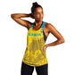 Personalized Gabon Football Women Racerback Tank Allez Les Pantheres