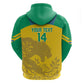 Personalized Gabon Football Zip Hoodie Allez Les Pantheres