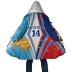 Custom Argentina and Cabo Verde Football 2026 Cloak La Albiceleste Tubaroes Azuis Together