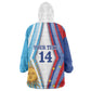 Custom Argentina and Cabo Verde Football 2026 Wearable Blanket Hoodie La Albiceleste Tubaroes Azuis Together