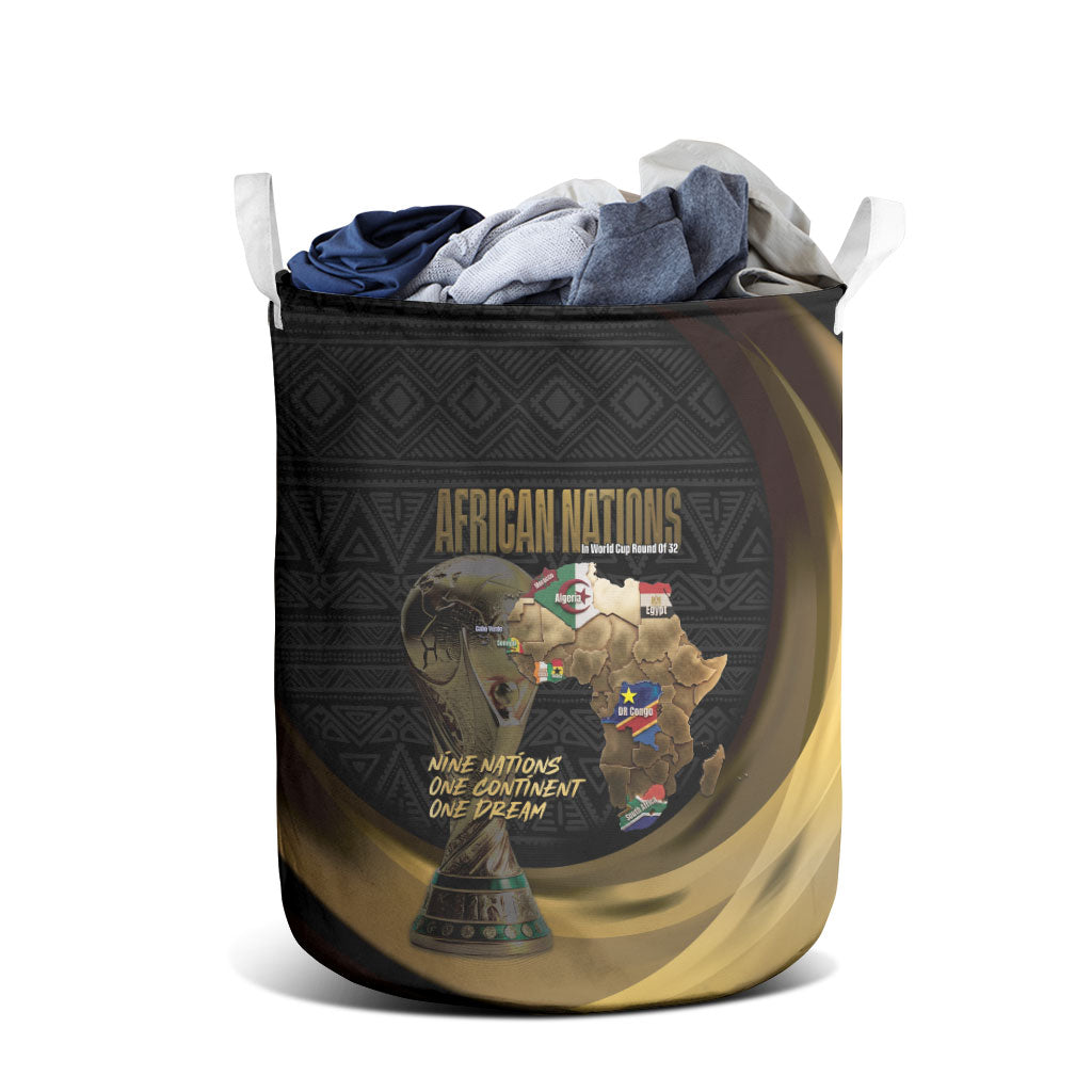 African Nations 2026 World Football Laundry Basket We All Make History