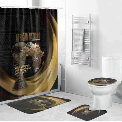 African Nations 2026 World Football Bathroom Set We All Make History