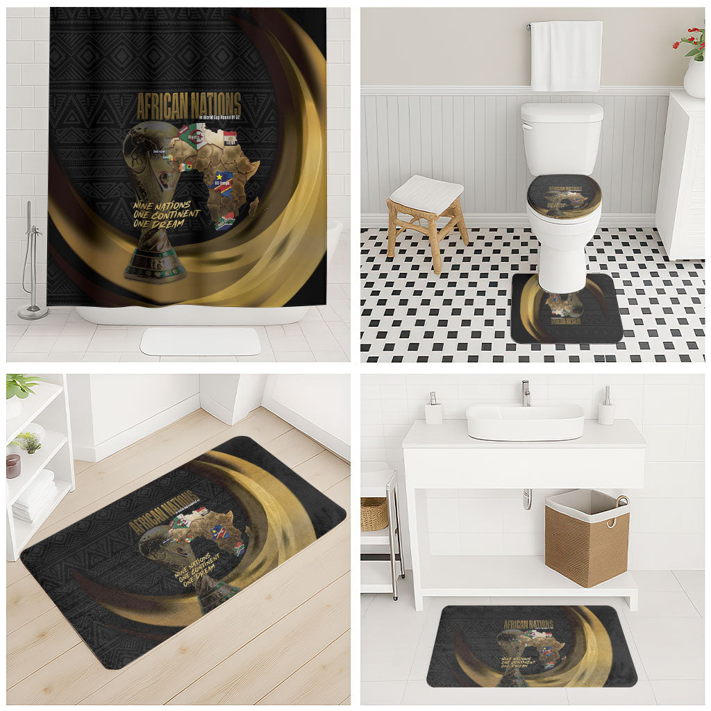 African Nations 2026 World Football Bathroom Set We All Make History