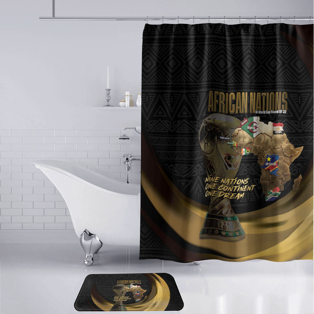 African Nations 2026 World Football Bathroom Set We All Make History